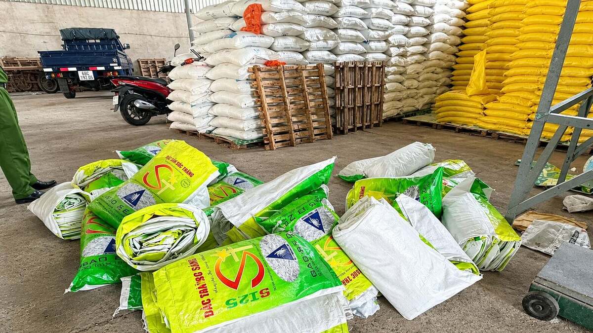 22 tấn gạo đặc sản ST25 bị làm giả