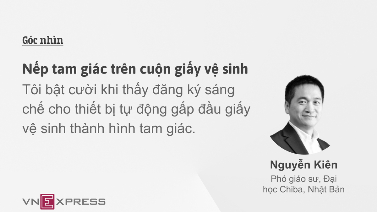 Nếp tam giác trên cuộn giấy vệ sinh