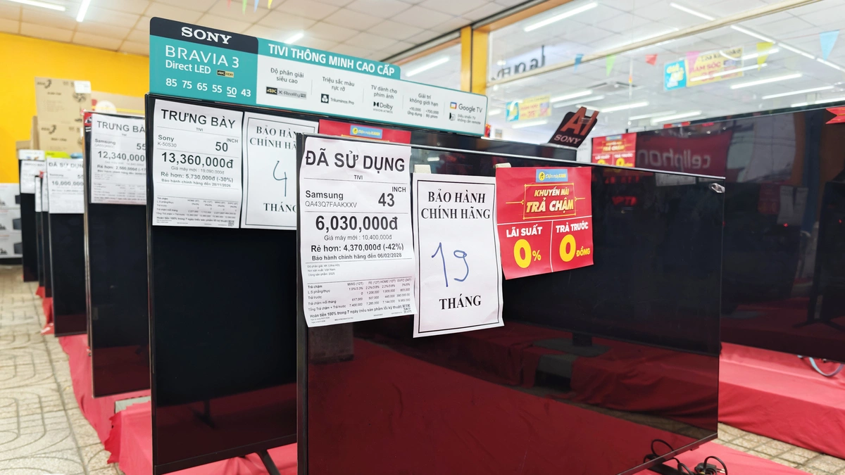 Có nên mua TV trưng bày, đã qua sử dụng tại siêu thị điện máy?