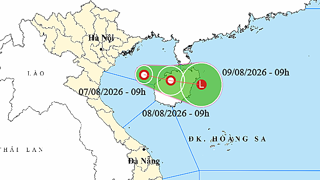 Áp thấp nhiệt đới hình thành trong vịnh Bắc Bộ