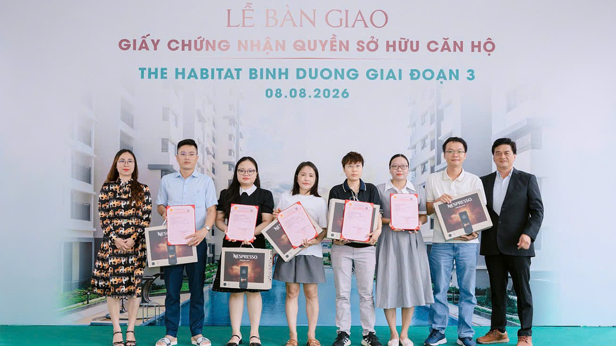 The Habitat Bình Dương có sổ hồng sau 6 tháng bàn giao nhà