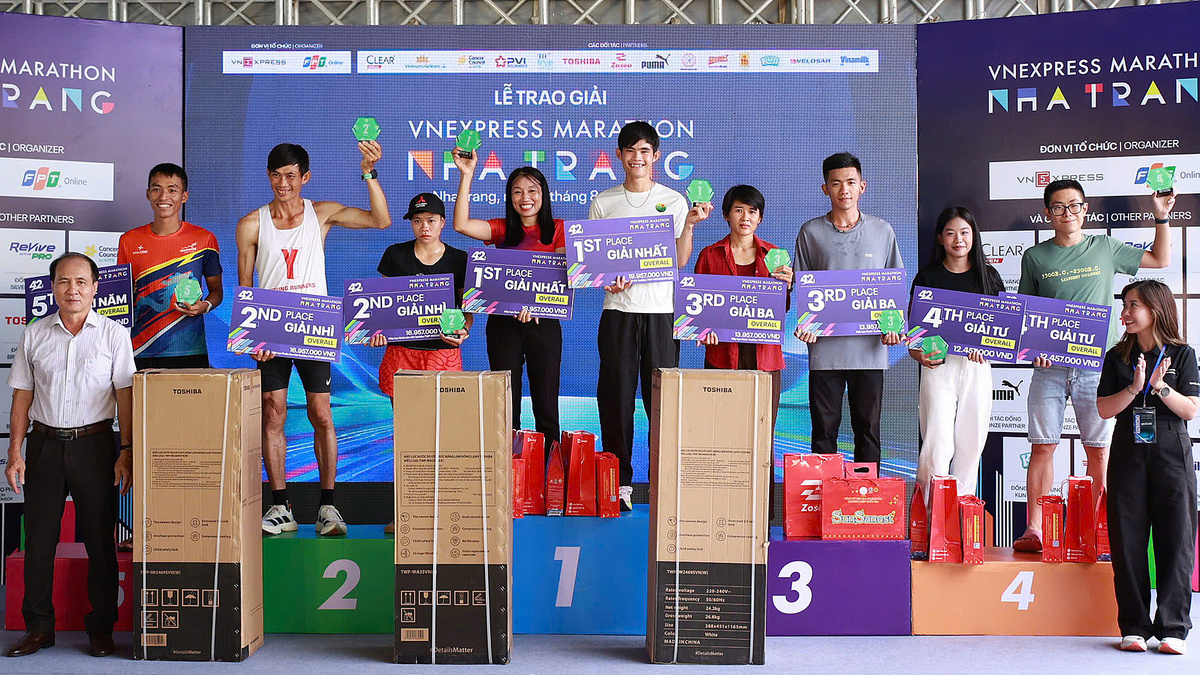 Kết quả các cự ly VnExpress Marathon Nha Trang 2026
