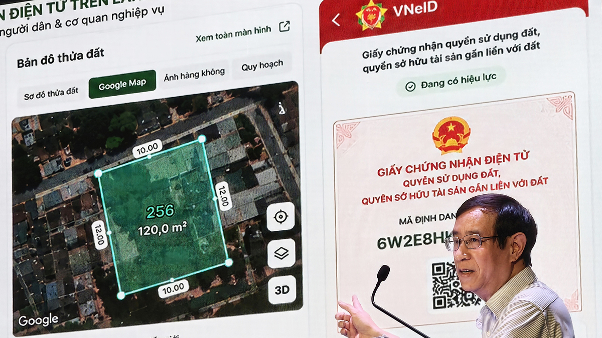 Mỗi mảnh đất sẽ có 'sổ đỏ điện tử' gắn với mã định danh