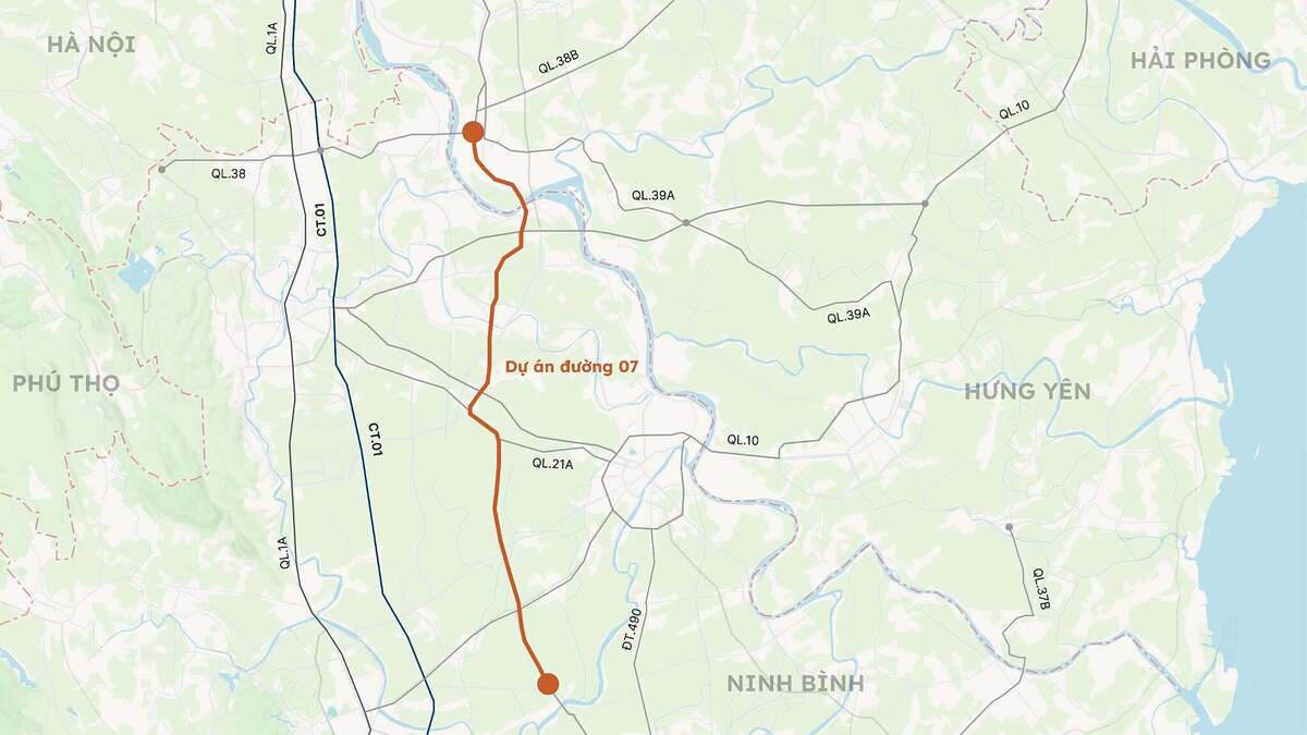 Ninh Bình muốn xây đường 6 làn xe kết nối với Hưng Yên