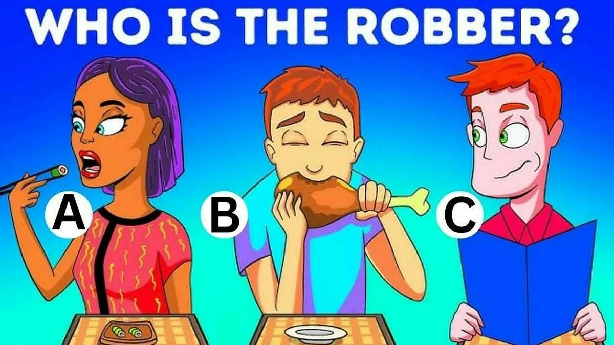 Thử thách IQ: Tìm ra tên cướp trong 35 giây