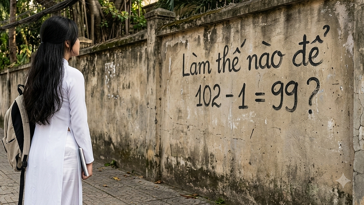 Làm thế nào để 102 - 1 = 99?