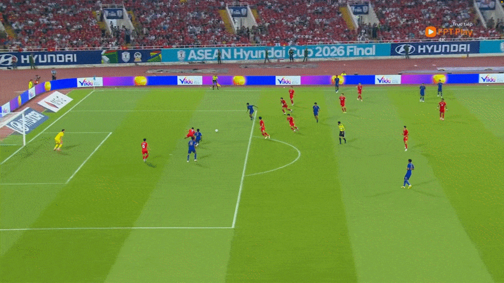 Pha mở tỷ số của tiền đạo Thái Lan tại chung kết ASEAN Cup