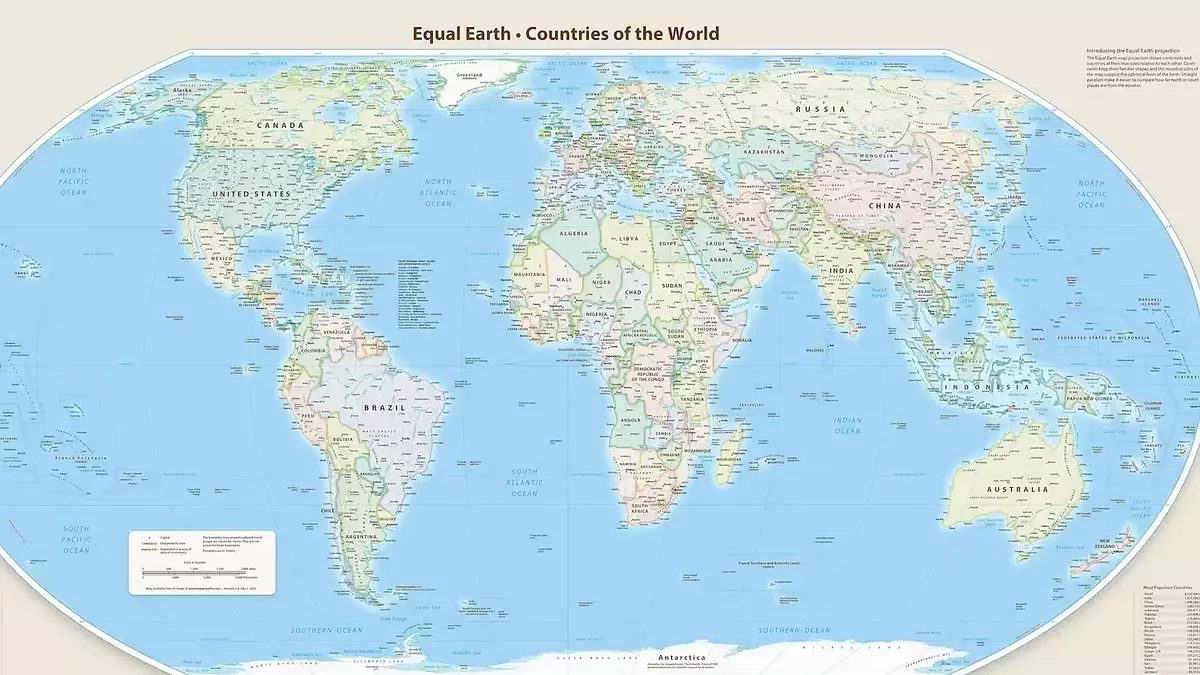 The United Nations adopts a new world map