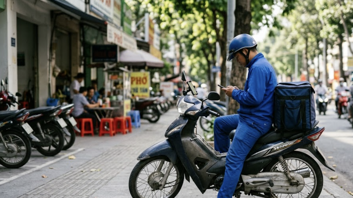 Photo: vnexpress.net Bài toán cho xe ôm công nghệ chạy 15 tiếng kiếm 350 nghìn đồng