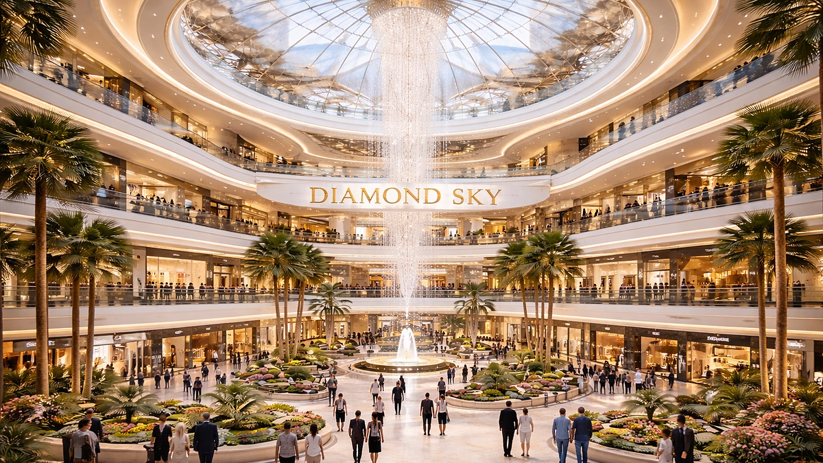 Lợi thế nằm trong khu đô thị ba mặt giáp sông của Diamond Sky