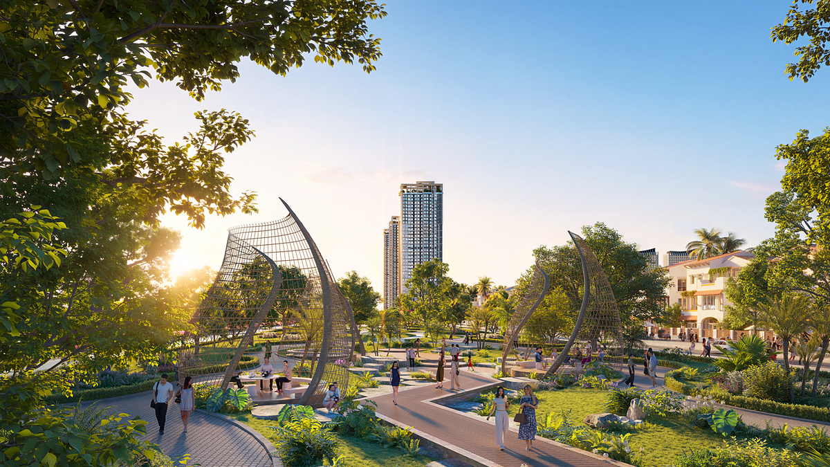 Căn hộ Beachtro Tower liền kề loạt công viên tại Blanca City