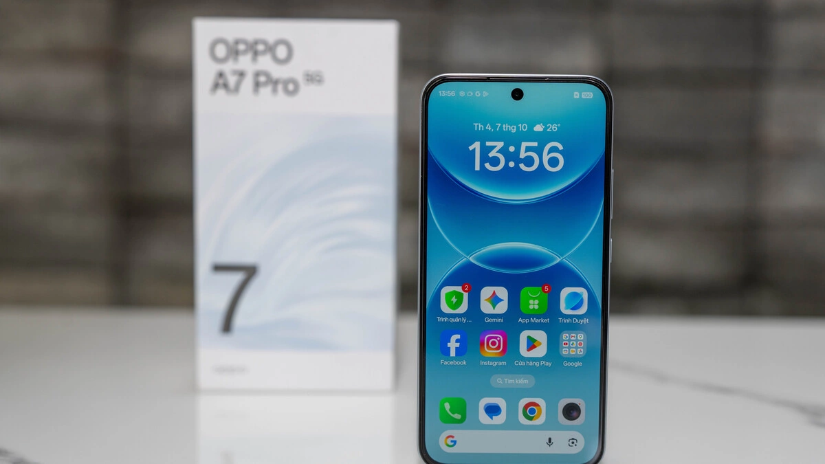 A7 Pro 5G - smartphone pin lớn nhất của Oppo