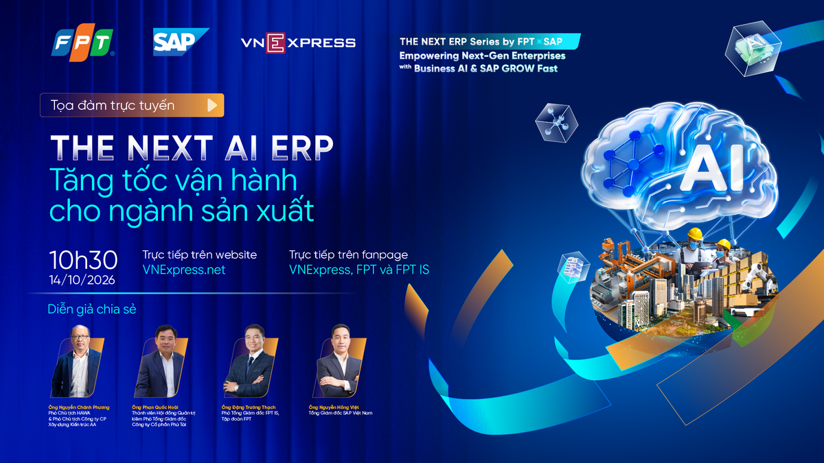 Tọa đàm: AI trong ERP giúp tăng tốc vận hành ngành sản xuất