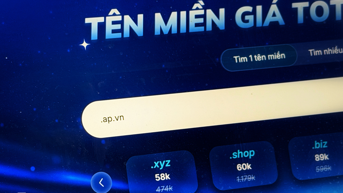 Tên miền đuôi ".ap.vn" giá 10.000 đồng tại Việt Nam